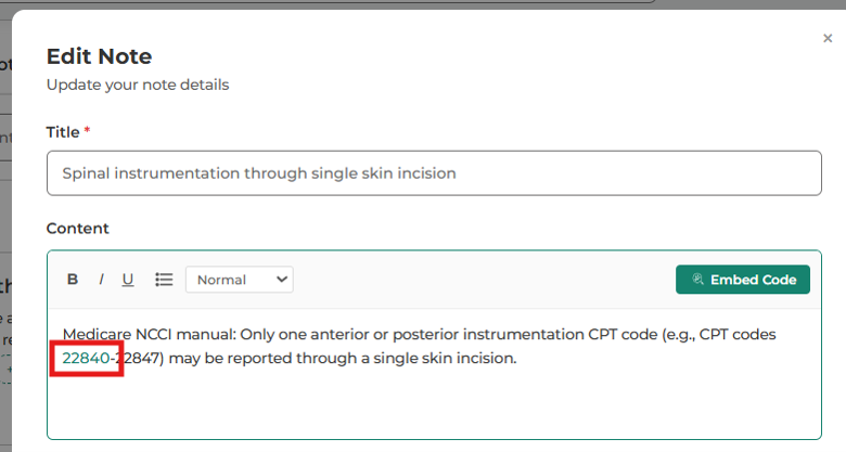 Codify Notepad embed code example