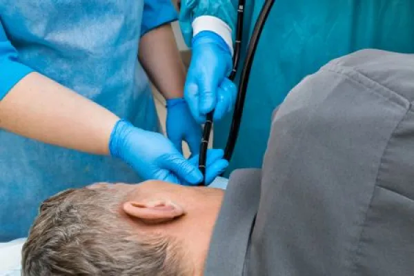 examination in the endoscopy room