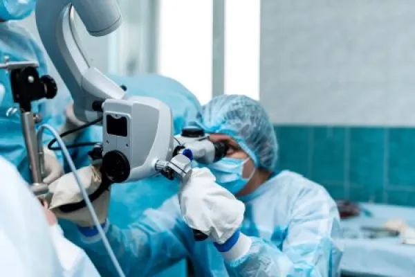 Microlaryngoscopy, laryngoscope,removal of benign laryngeal neoplasms using an ENT surgical microscope.